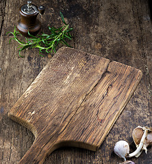 Image showing empty wooden cutting board