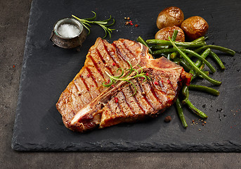 Image showing freshly grilled T bone steak