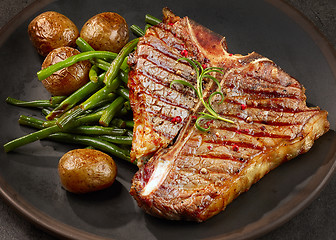 Image showing freshly grilled T bone steak