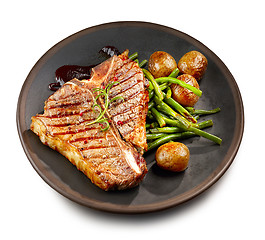 Image showing freshly grilled T bone steak