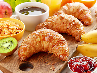 Image showing freshly baked croissants