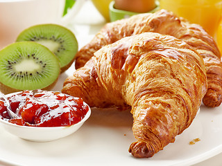 Image showing freshly baked croissants