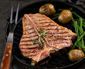 Image showing grilled T bone steak