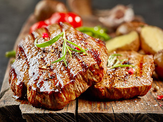 Image showing Grilled fillet steaks