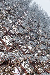 Image showing Soviet Radar System Duga near Chernobyl Nuclear Power Plant