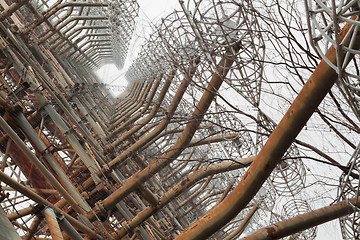 Image showing Soviet Radar System Duga near Chernobyl Nuclear Power Plant