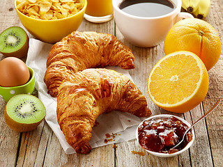 Image showing freshly baked croissants