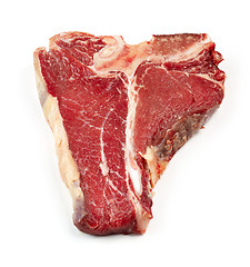 Image showing fresh raw T bone steak