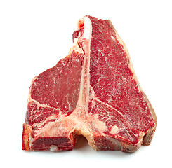 Image showing fresh raw T bone steak