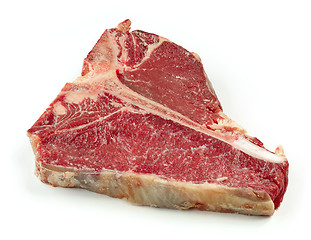 Image showing raw T bone steak