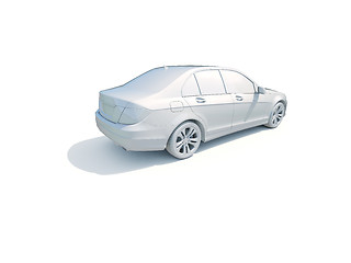 Image showing 3d Car White Blank Template