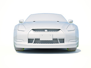 Image showing 3d Car White Blank Template