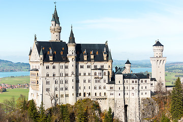 Image showing Beautiful view of world-famous Neuschwanstein Castle