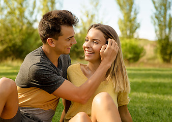 Image showing The joy of being in love