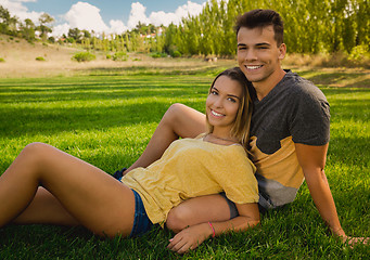 Image showing Young couple in love