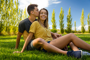 Image showing Young couple in love