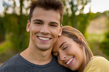 Image showing The joy of being in love