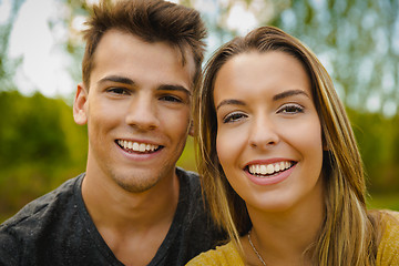 Image showing The joy of being in love