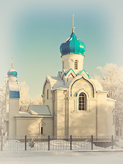 Image showing winter church