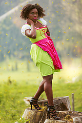 Image showing Caribbean blood in Dirndl