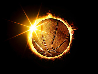 Image showing basketball ball like solar eclipse