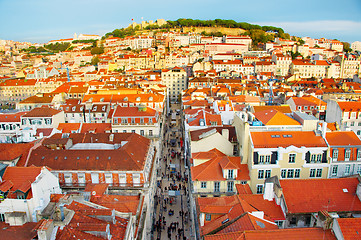 Image showing Lisbon Old Town overview, Portugal