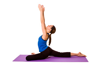 Image showing Woman in Yoga Position