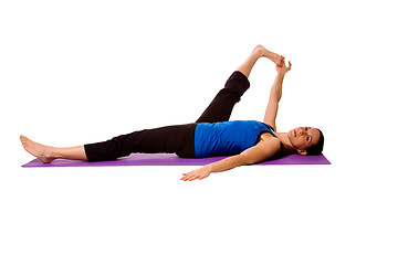 Image showing Woman in Yoga Position