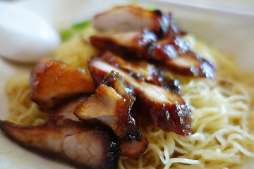 Image showing Popular Singapore Chinese street food, wantan mee