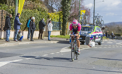 Image showing The Cyclist Davide Cimolai - Paris-Nice 2016