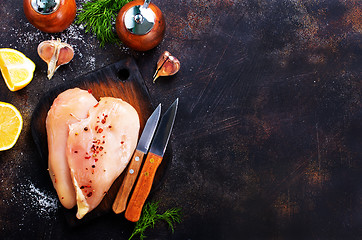 Image showing raw chicken fillets