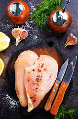 Image showing raw chicken fillets