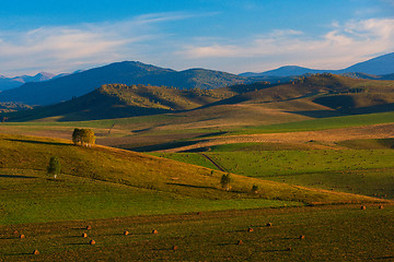 Image showing Beauty summer evening in the mountains