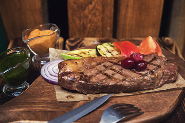 Image showing grilled beef steak