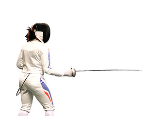 Image showing Fencer-Isolated