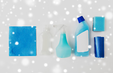Image showing cleaning stuff on white background