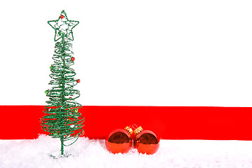 Image showing Christmas Tree with Snow