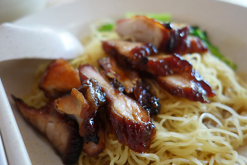 Image showing Popular Singapore Chinese street food, wantan mee