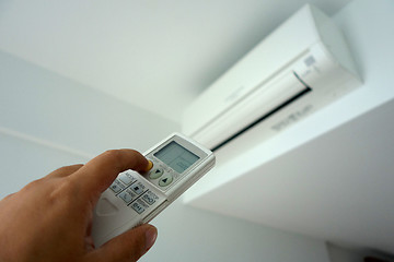 Image showing Turning on of air conditioning