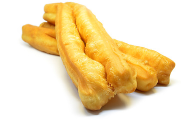 Image showing Fried bread stick, popular Chinese cuisine