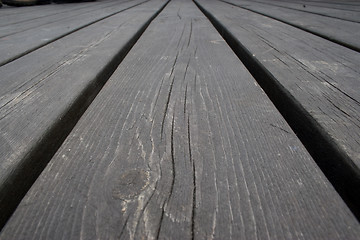 Image showing Porch boards close-up