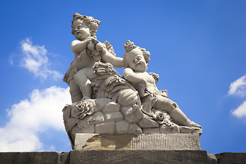 Image showing sweet children figure statue Bamberg Germany