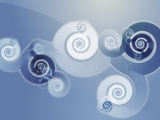 Image showing Swirly spiral background