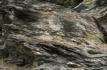 Image showing Mountain rocks closeup texture