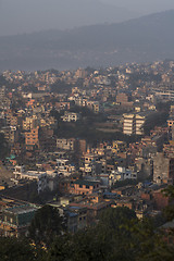 Image showing Kathmandu town view from Swayambhunath hill