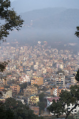 Image showing Kathmandu city view from Swayambhunath