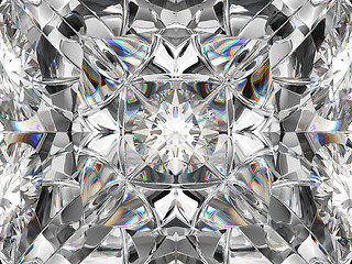 Image showing Gemstone macro closeup with kaleidoscope effect