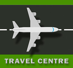 Image showing Travel Centre Represents Holiday Agencies 3d Illustration