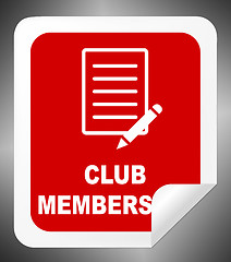 Image showing Club Membership Means Join Association 3d Illustration