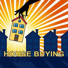 Image showing House Buying Shows Real Estate 3d Illustration